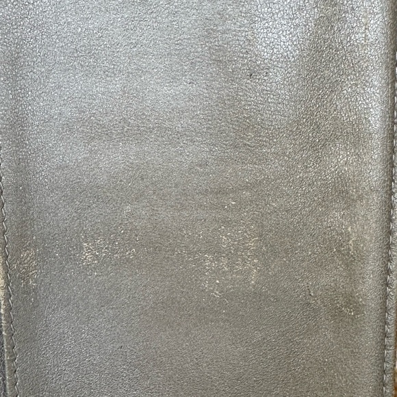 CHANEL CAMELLIA FLORAL LAMB SKIN WALLET GUC  BLACK GREY INTERIOR - Picture 4 of 16